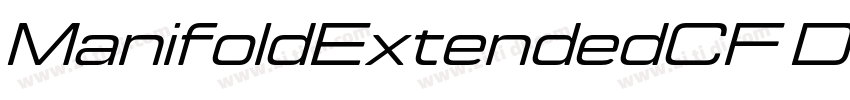 ManifoldExtendedCF D字体转换